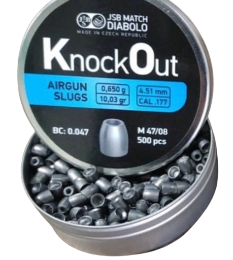 Dijabola JSB KnockOut Slug 4.5mm 1/500 0.65g