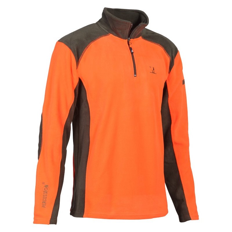 Duks Percussion 15153 Fleece Polo orange kaki polusnir