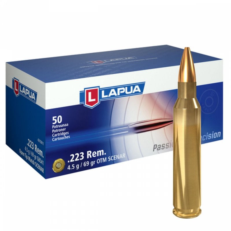 Metak Lapua 223 remington Scenar 69g 4.5gr
