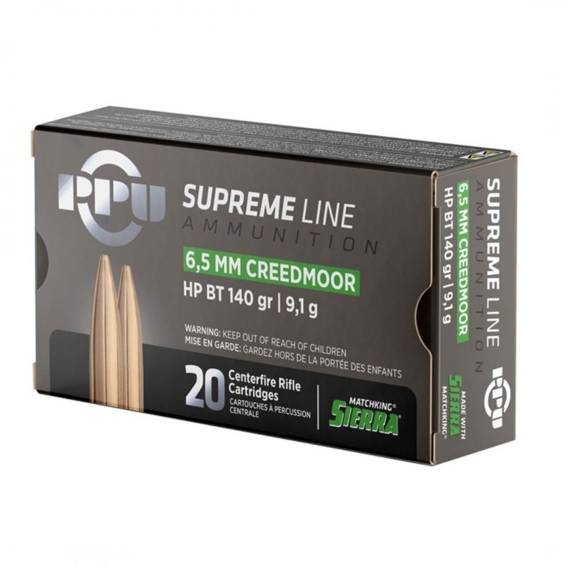 Metak PPU 6.5 Creedmoor HP BT 9.1g Supreme Line