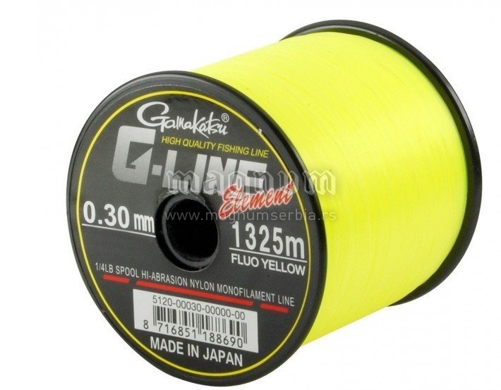 Najlon G-Line Ele F-Yellow 0.28 /5.7kg 1490m 5120-028 Gamakatsu