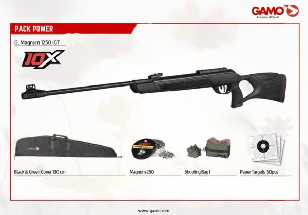 Vazdusna puska Gamo G-Magnum 1250 4.5 380m/s futrola.dzak.mete.dijabole