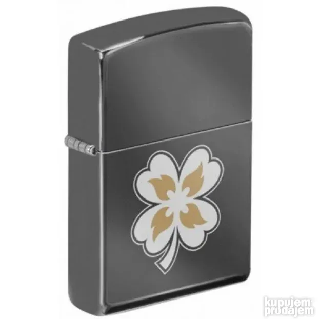 Zippo Upaljac 49429 Black Ice Clover with flames