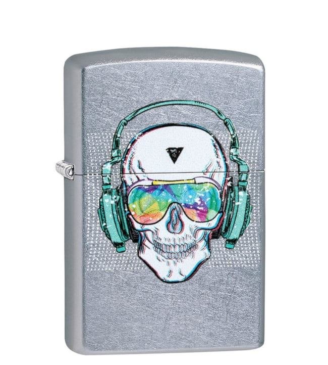Zippo upaljac 29855 Skull Headphone design